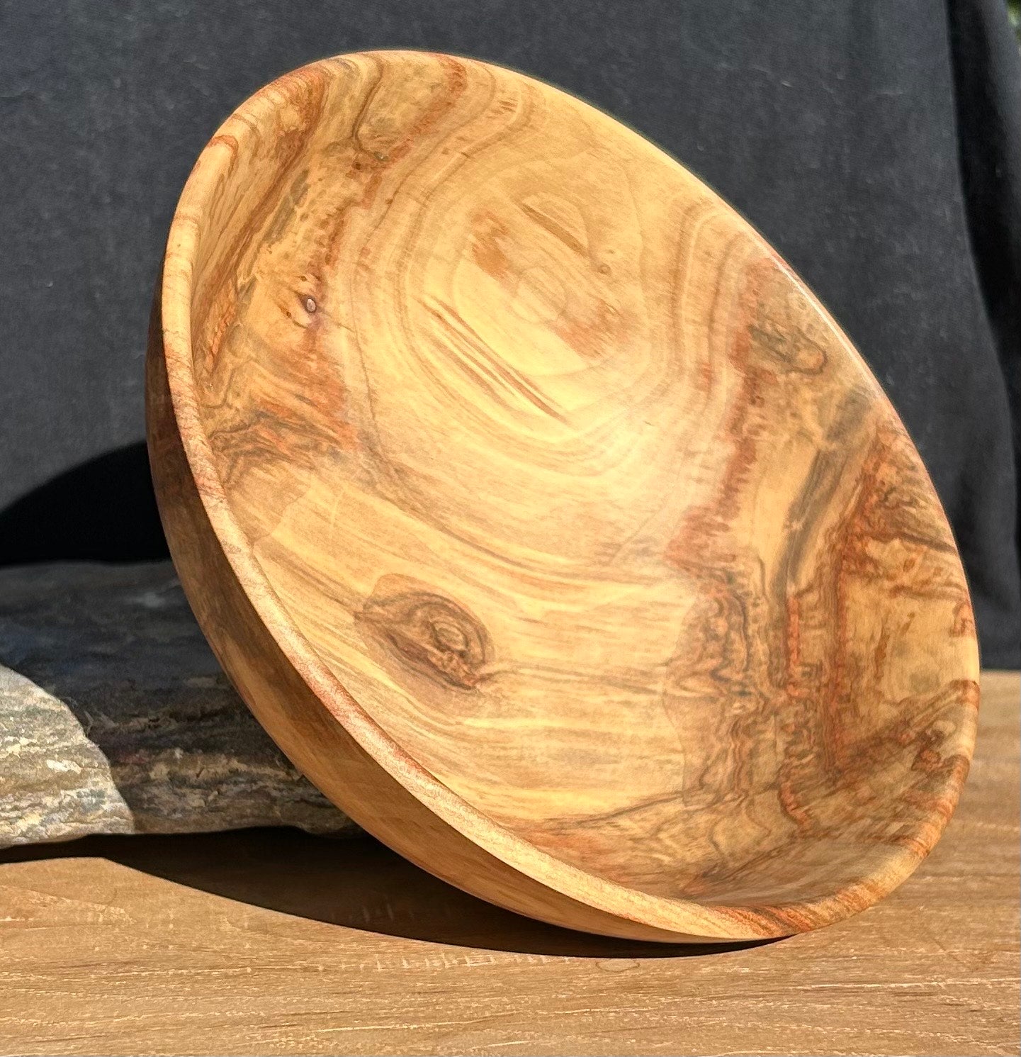 Box Elder Wood Serving Bowl - Rare Find