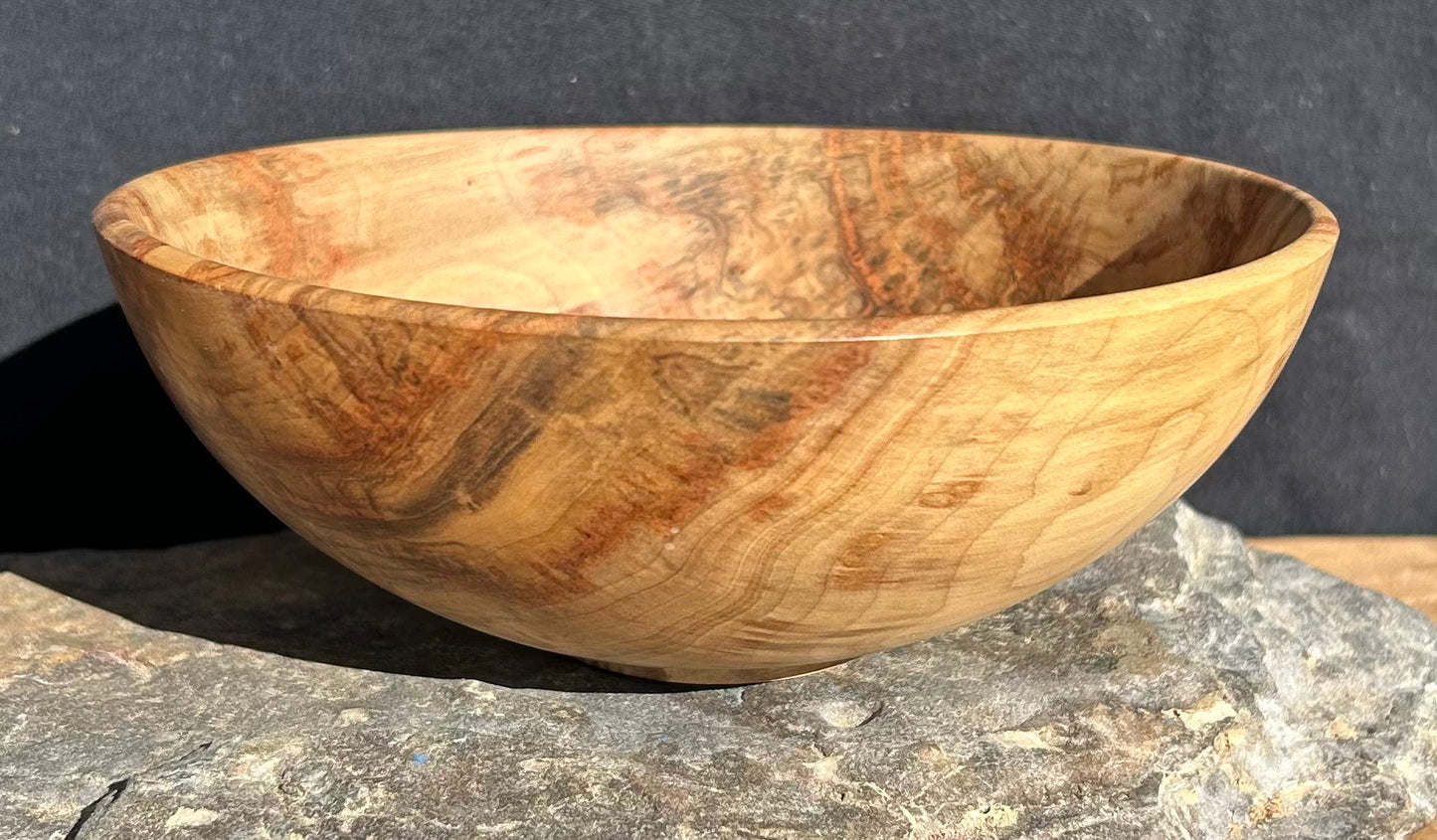 Box Elder Wood Serving Bowl - Rare Find