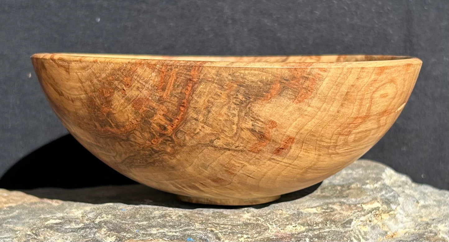 Box Elder Wood Serving Bowl - Rare Find