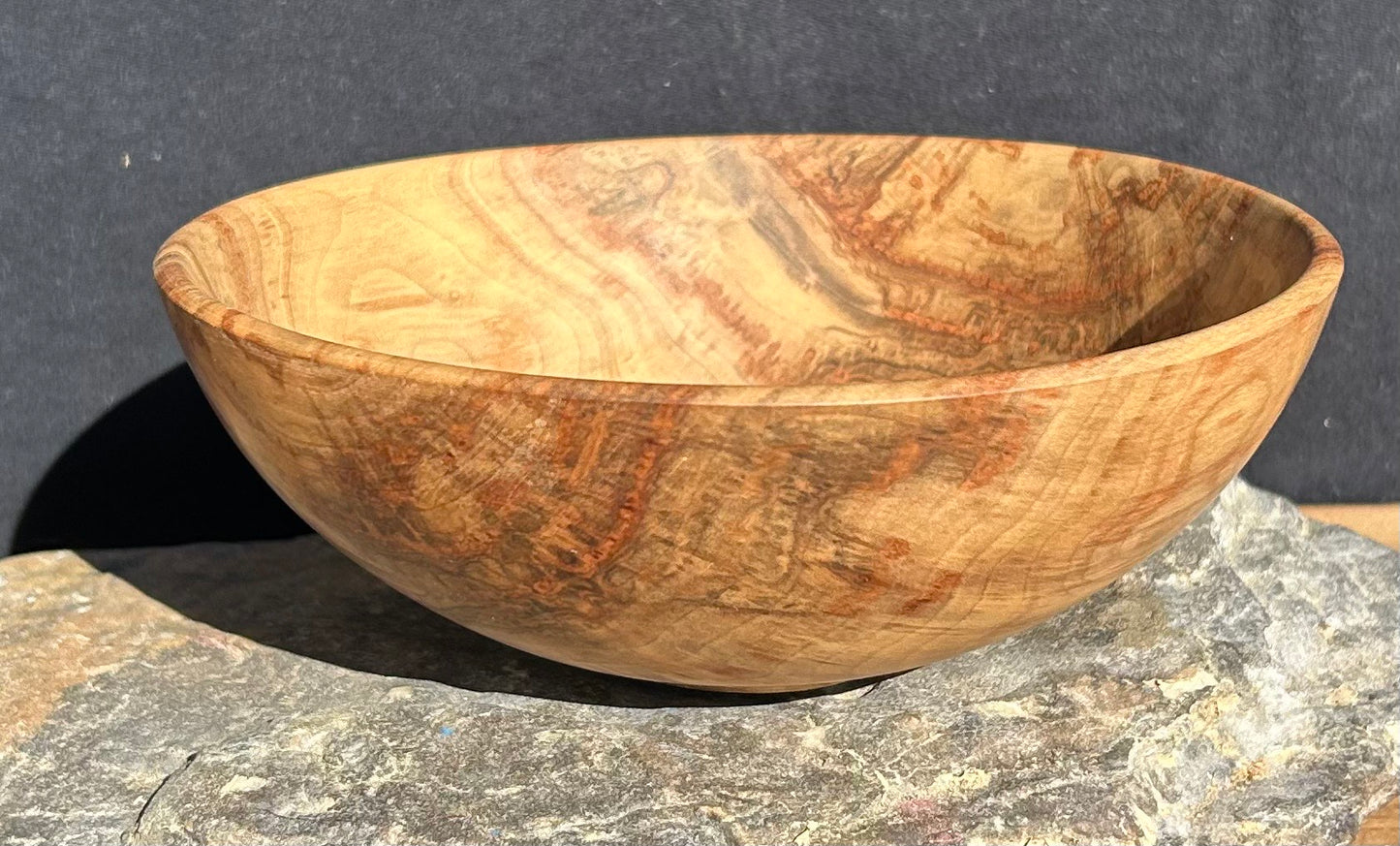 Box Elder Wood Serving Bowl - Rare Find