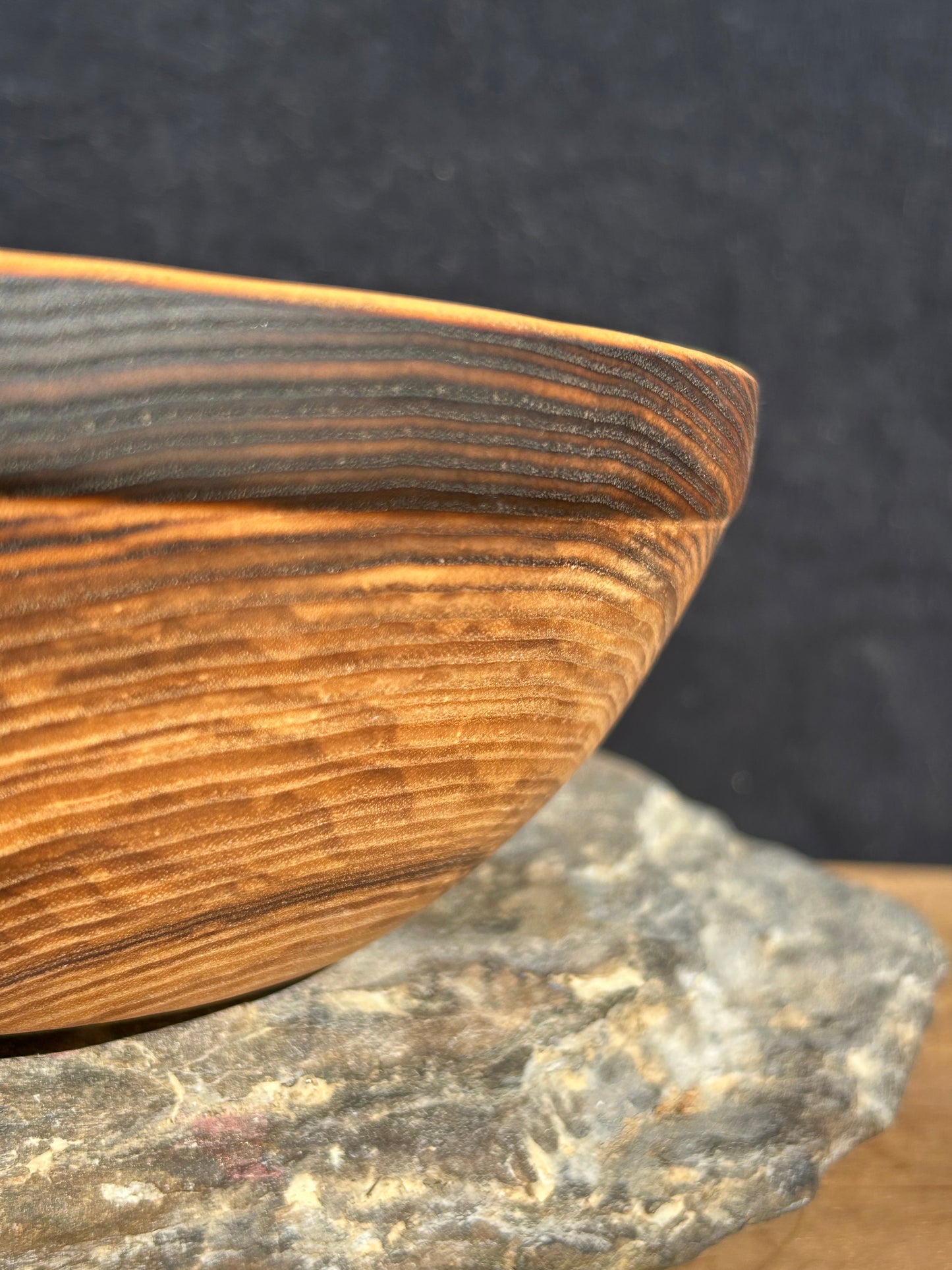 Ash Wood Serving Bowl