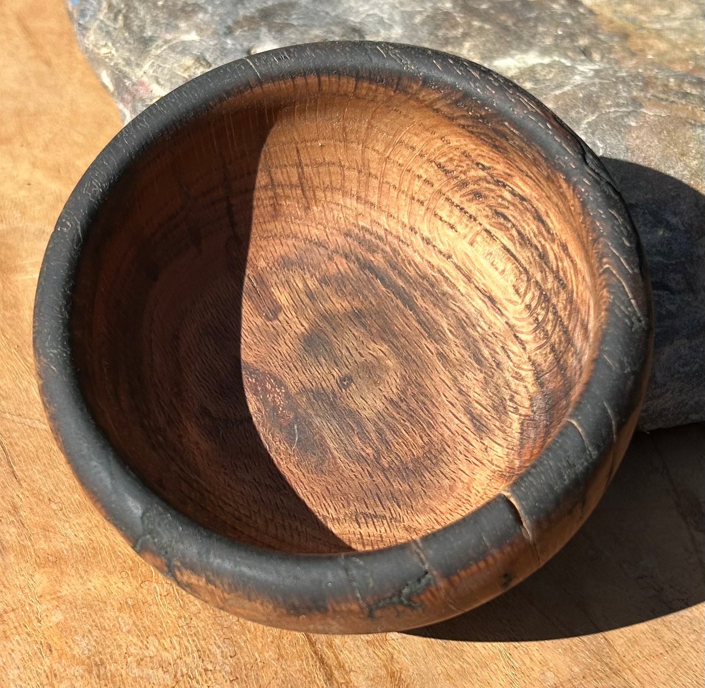 Red Oak Offering Bowl with Fractal Burning