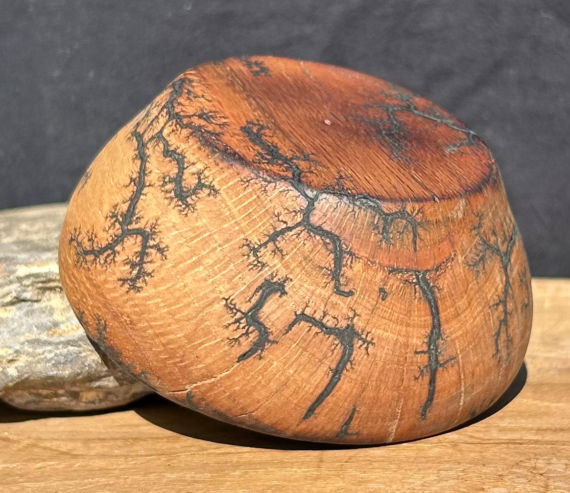 Red Oak Offering Bowl with Fractal Burning