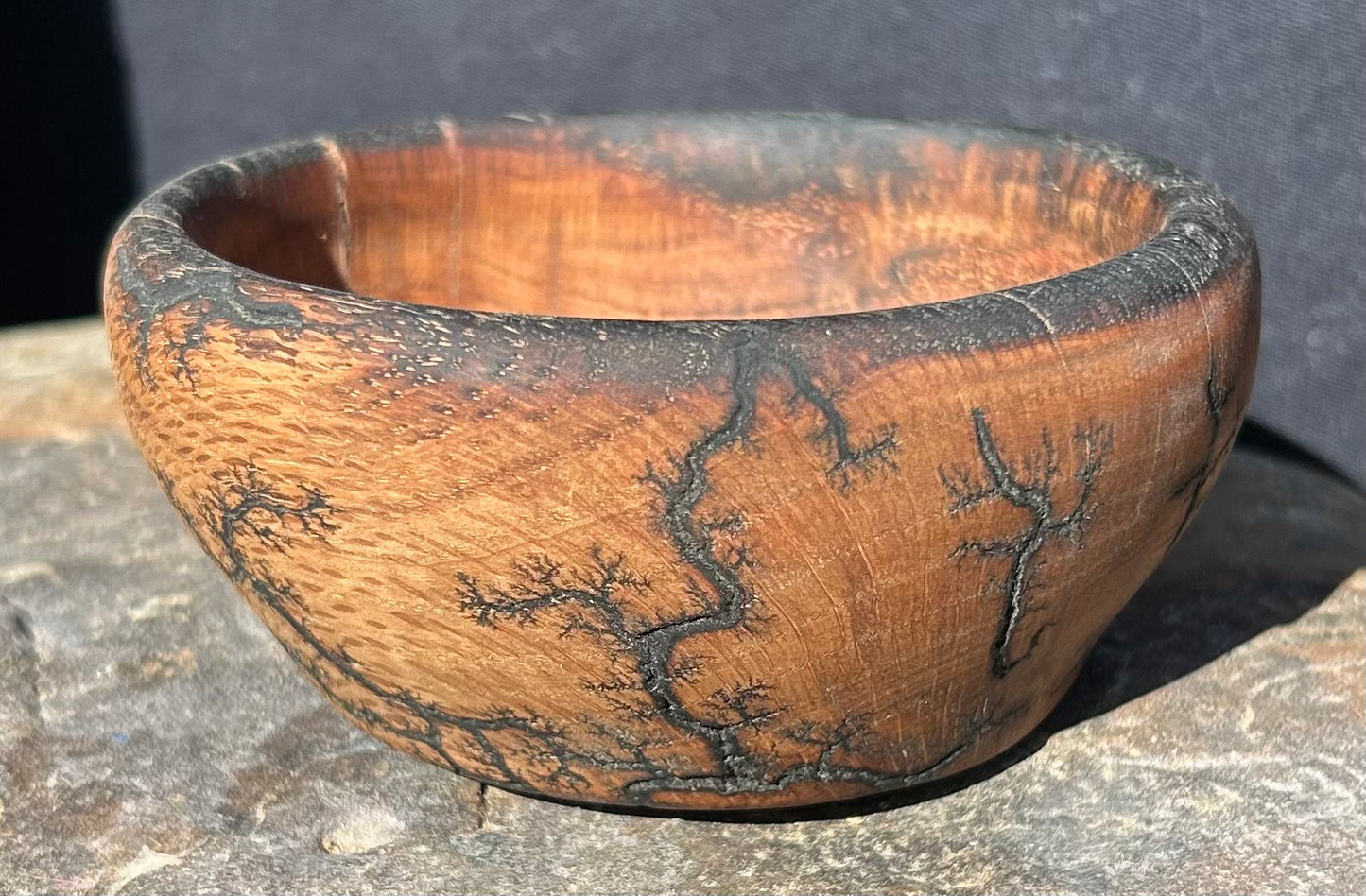 Red Oak Offering Bowl with Fractal Burning
