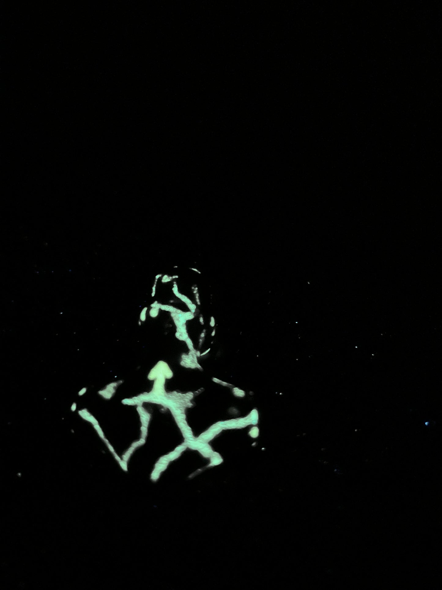 Olive Wood Mjolnir Pendant, Hand Carved with Glow Inlay