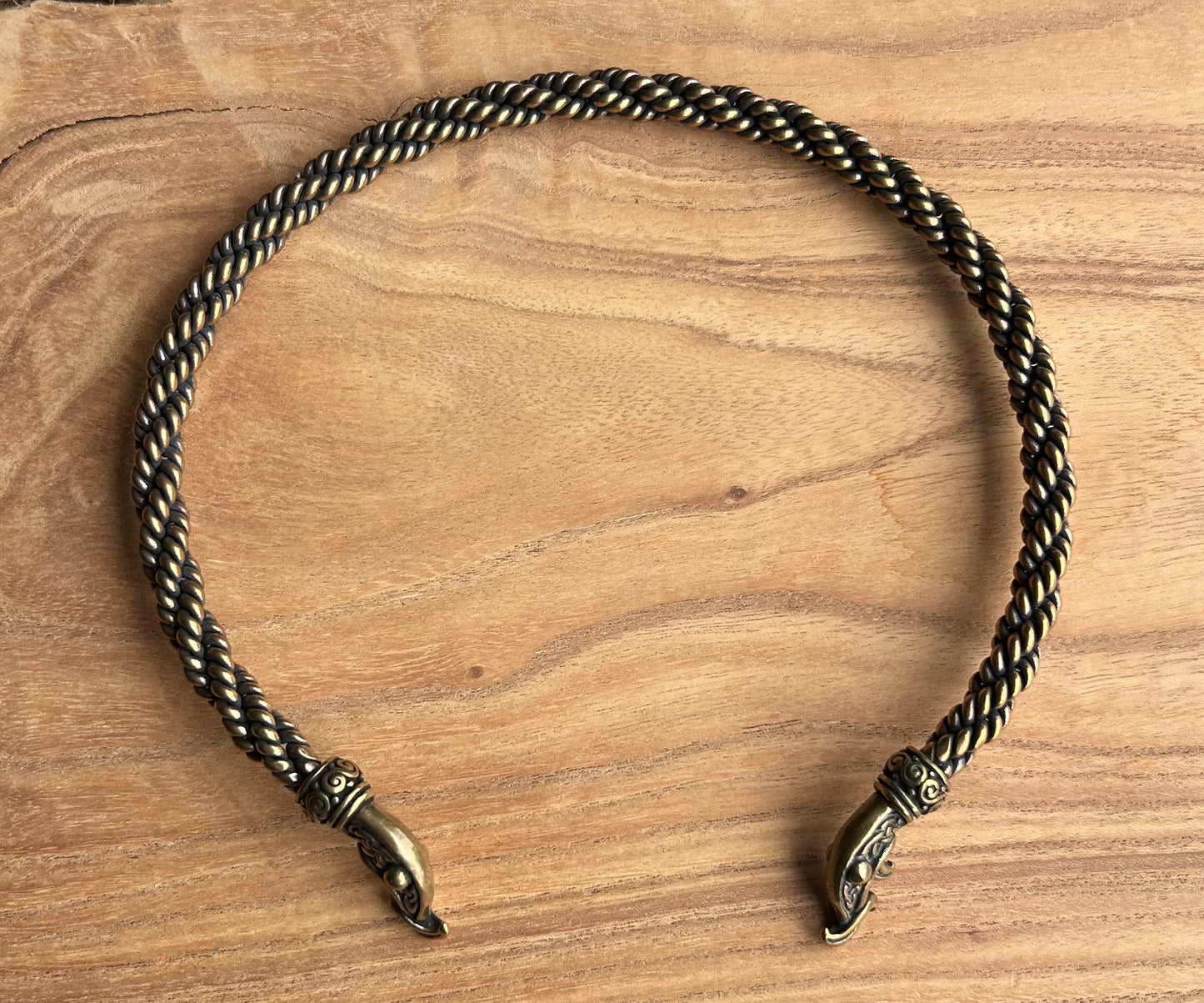 Dragon Head Torc by Crafty Celts