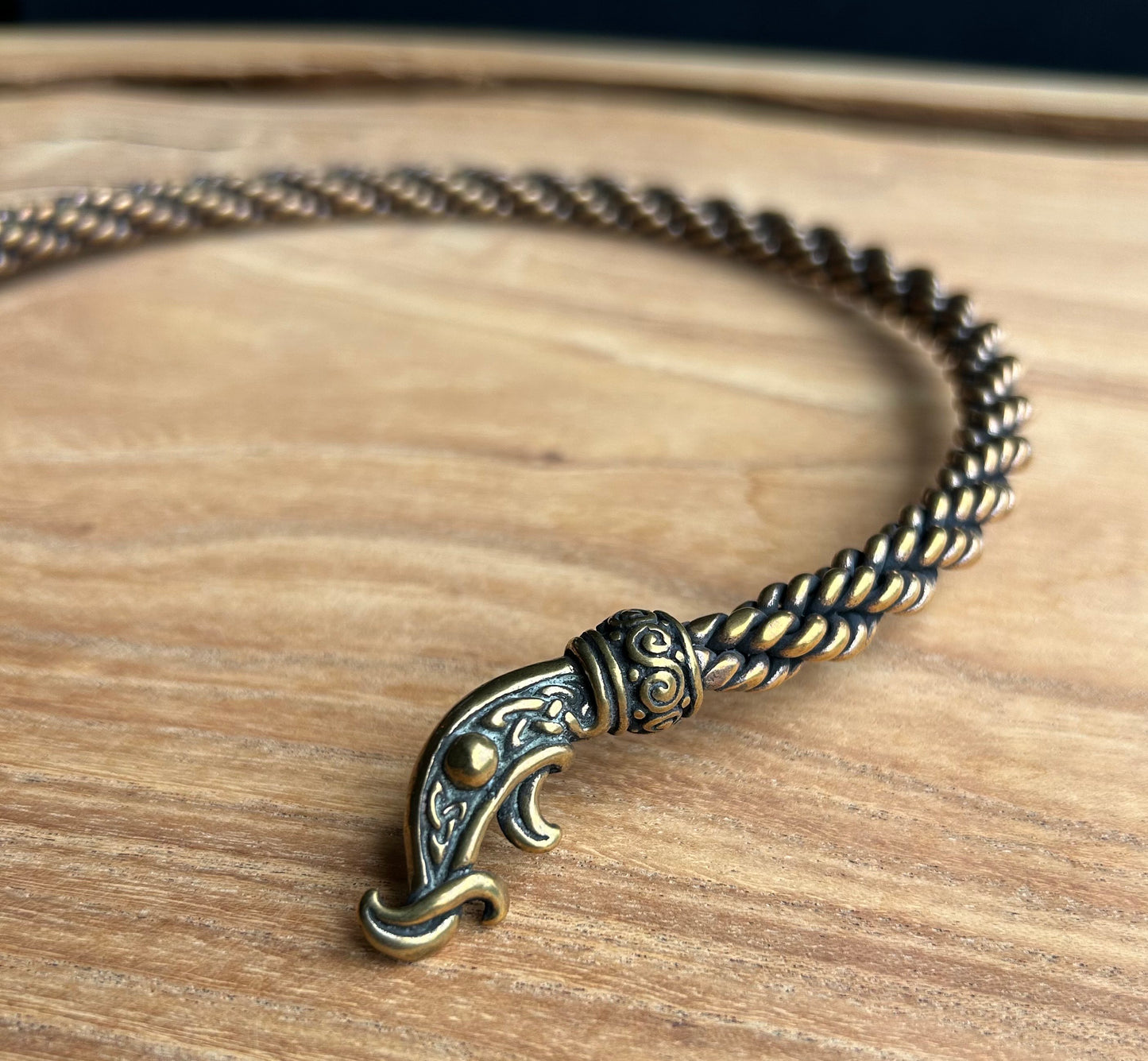 Dragon Head Torc by Crafty Celts