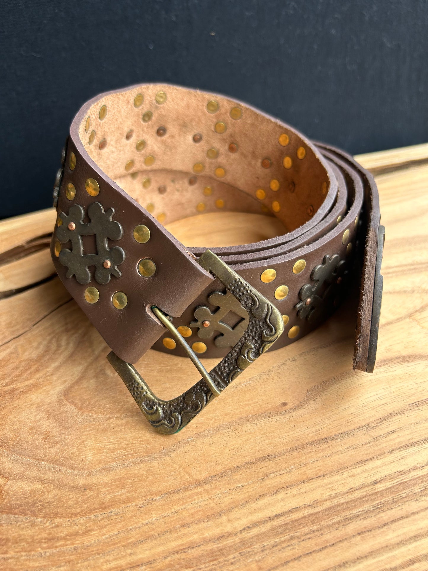 Medieval Long Belt - Brown