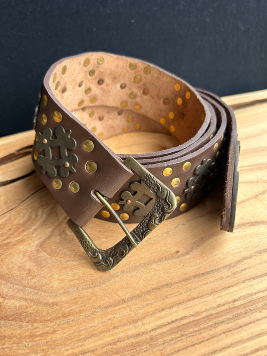 Medieval Long Belt - Brown