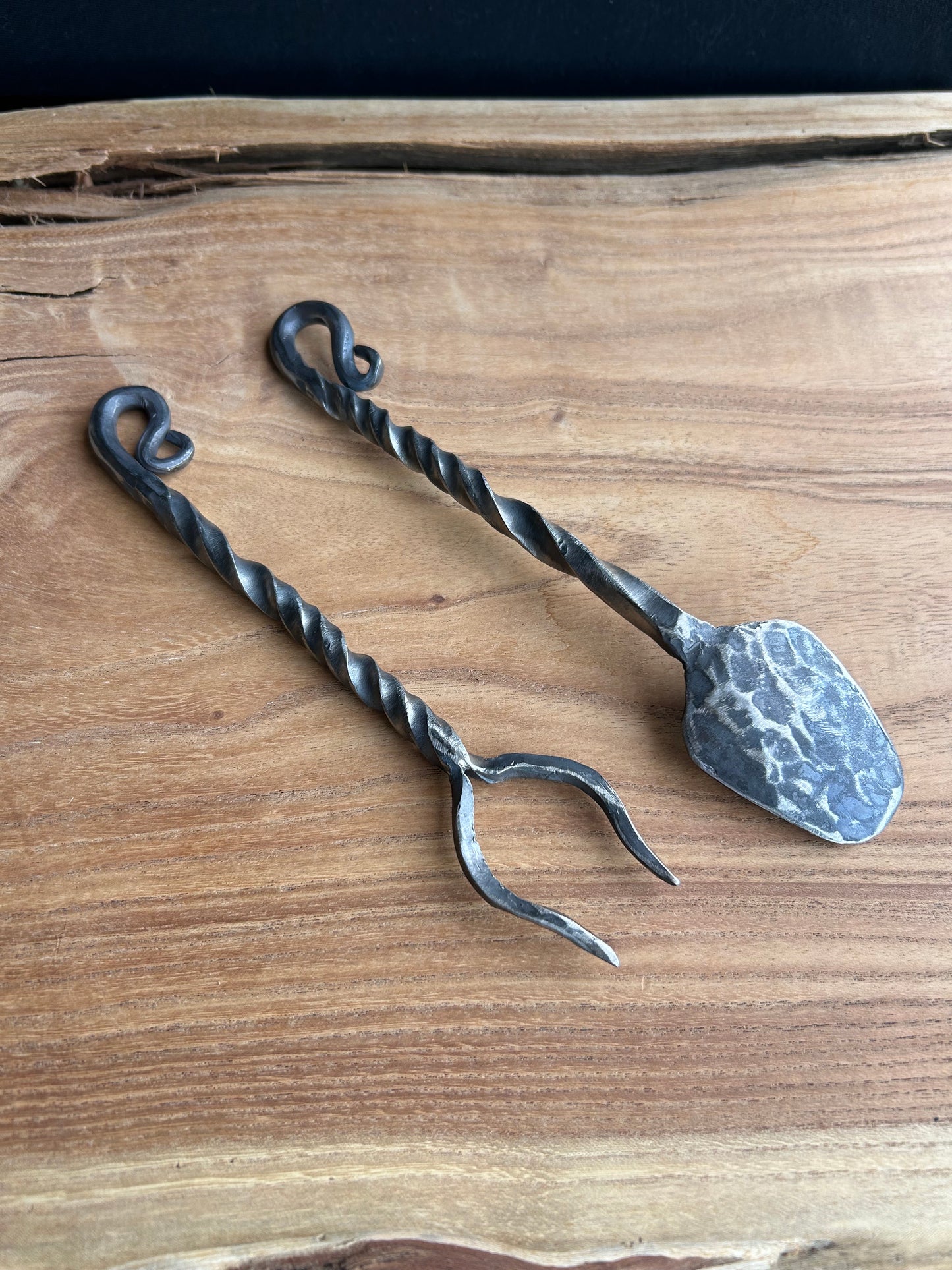 Viking Fork and Spoon - Hand Forged