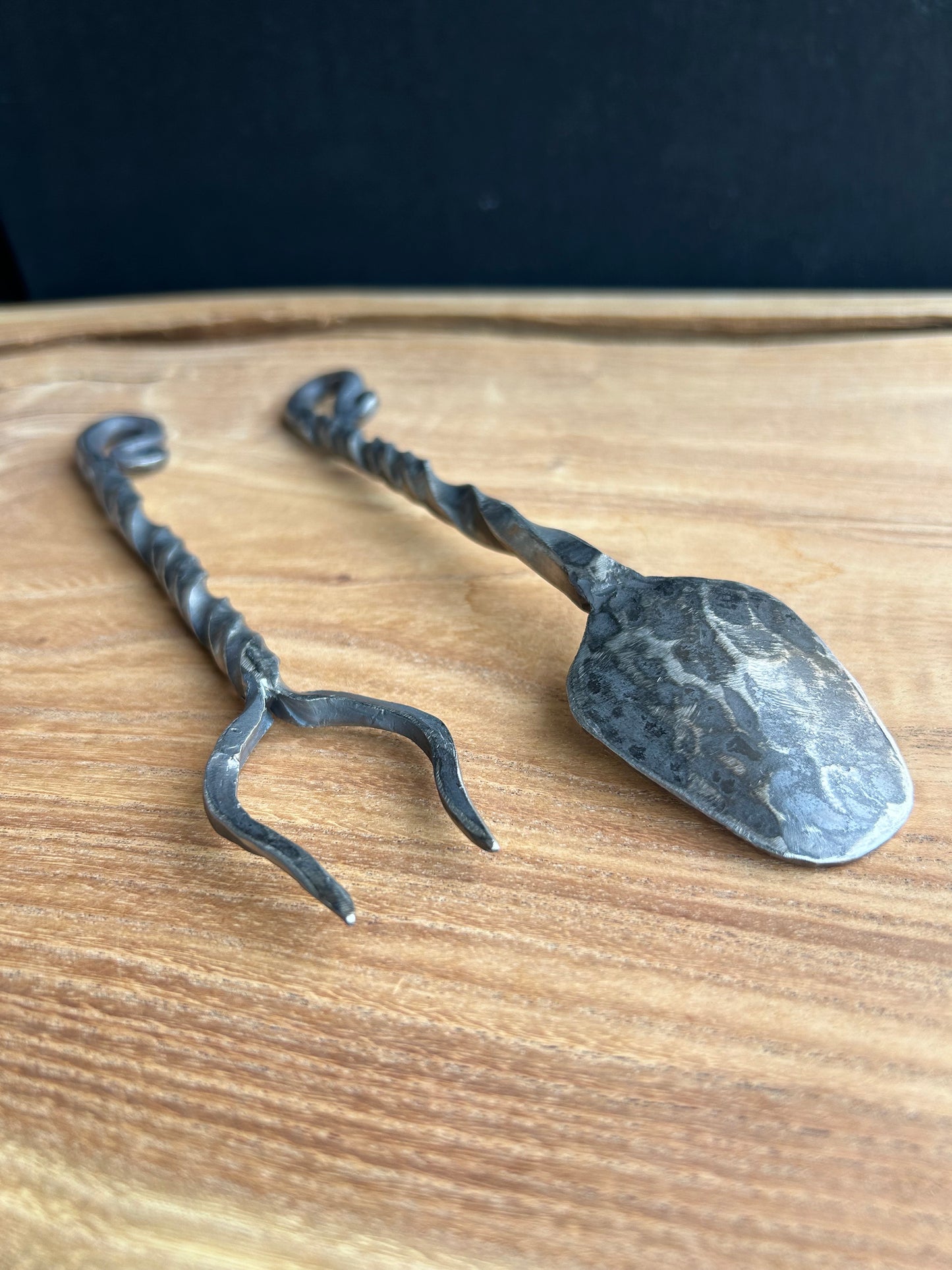 Viking Fork and Spoon - Hand Forged
