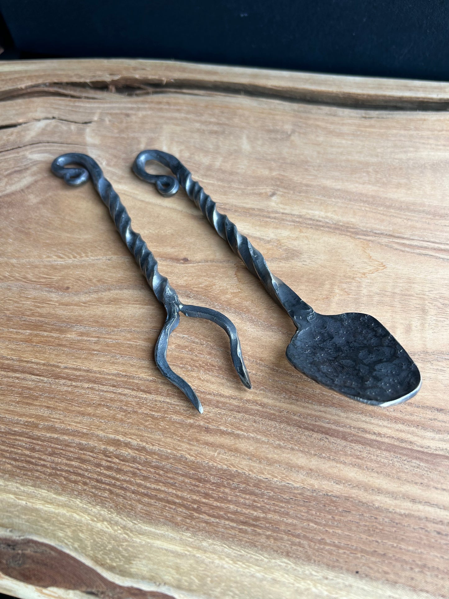 Viking Fork and Spoon - Hand Forged