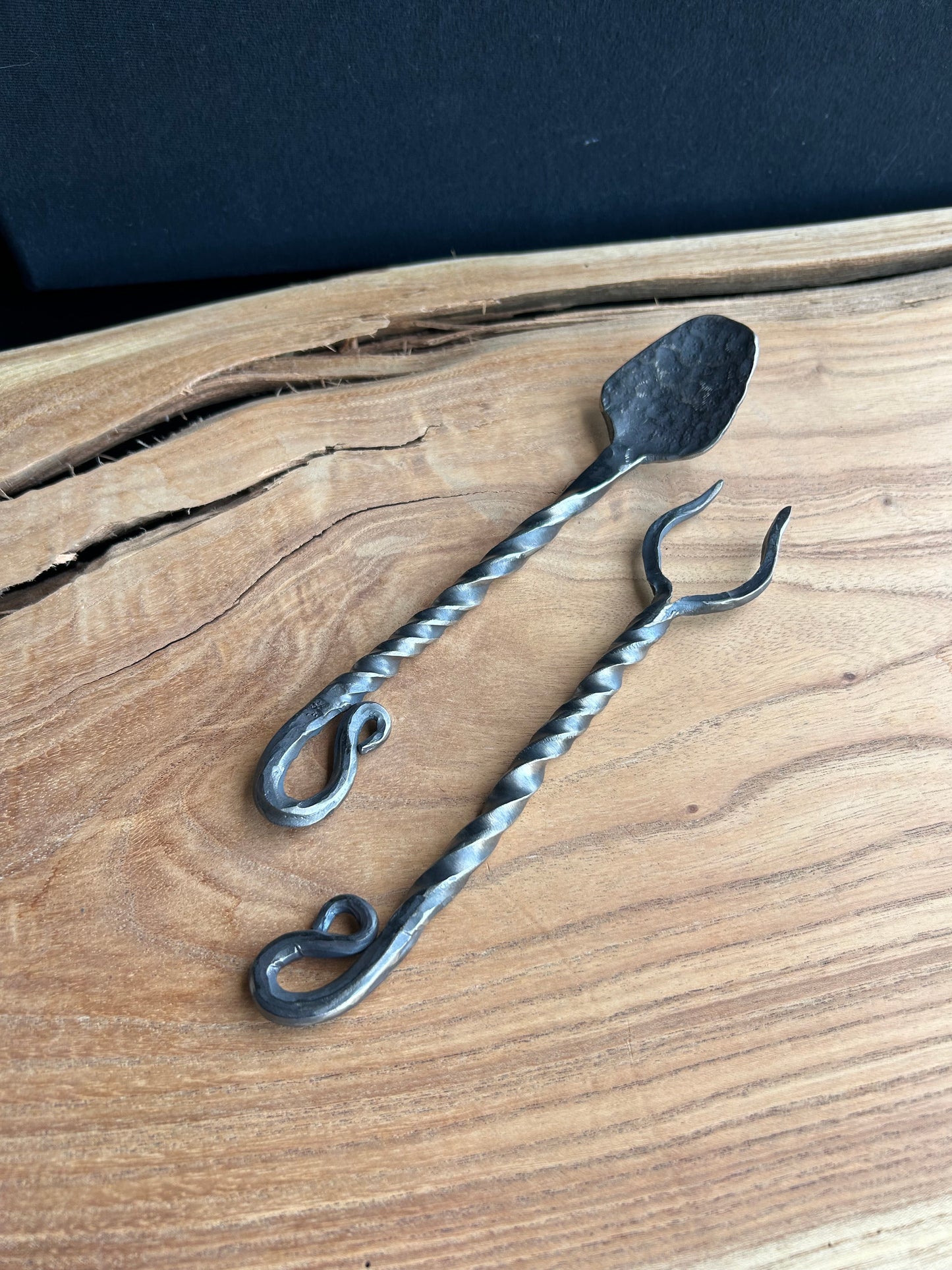 Viking Fork and Spoon - Hand Forged