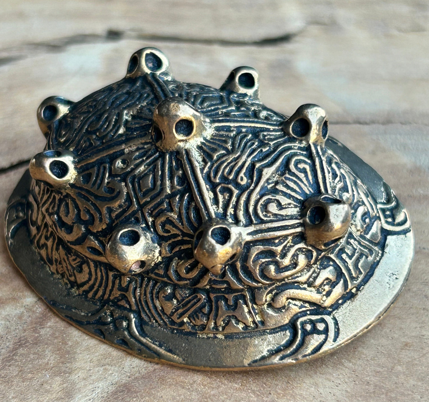 Bronze Tortoise Shell Brooches