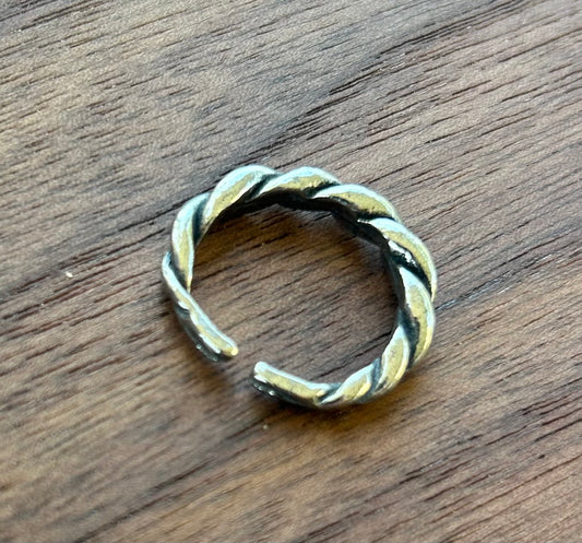 Viking Twist Ring Size Adjustable