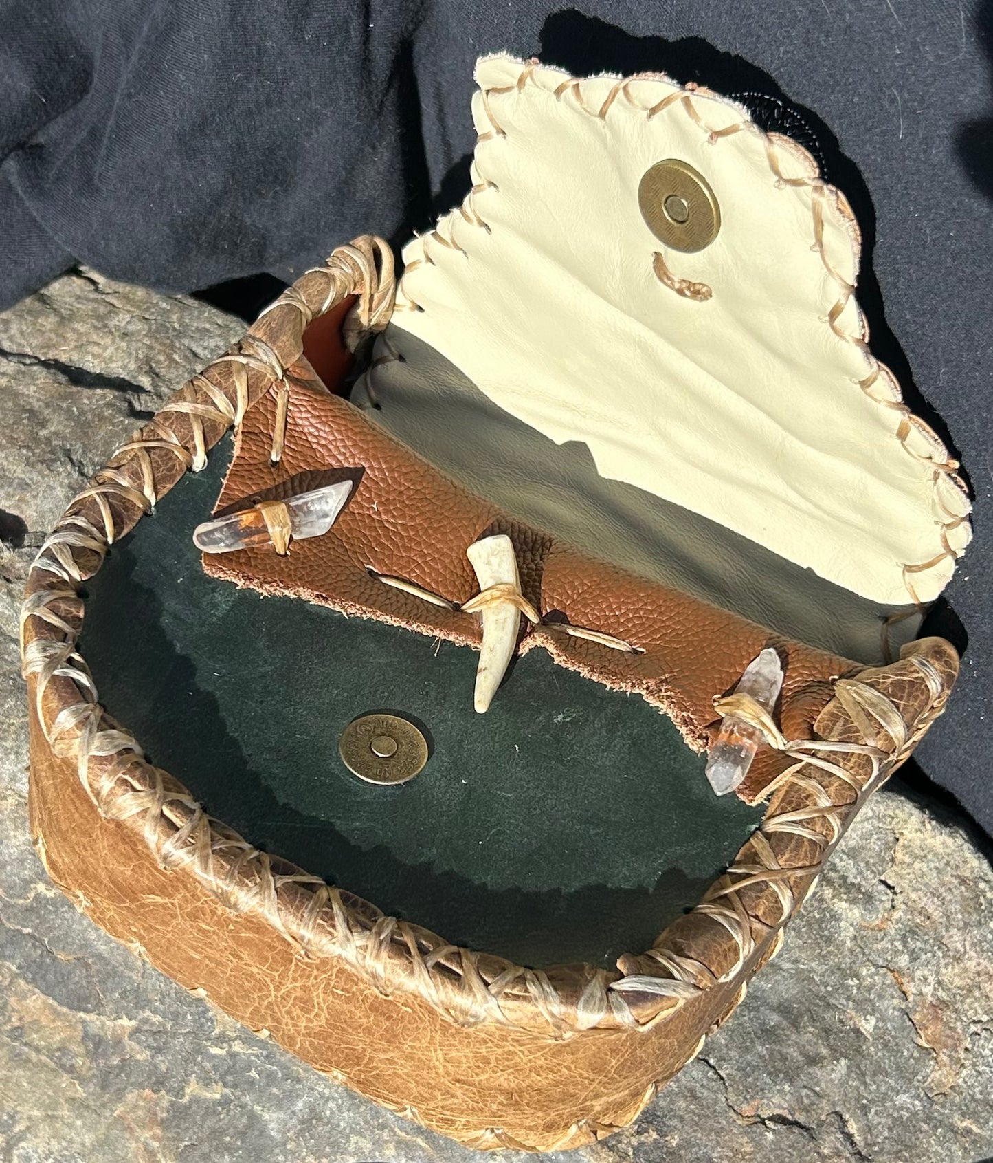 Medieval Inspired Leather Belt Pouch with Tree of Life - Perfect for Ren Faire, Cosplay, and DnD