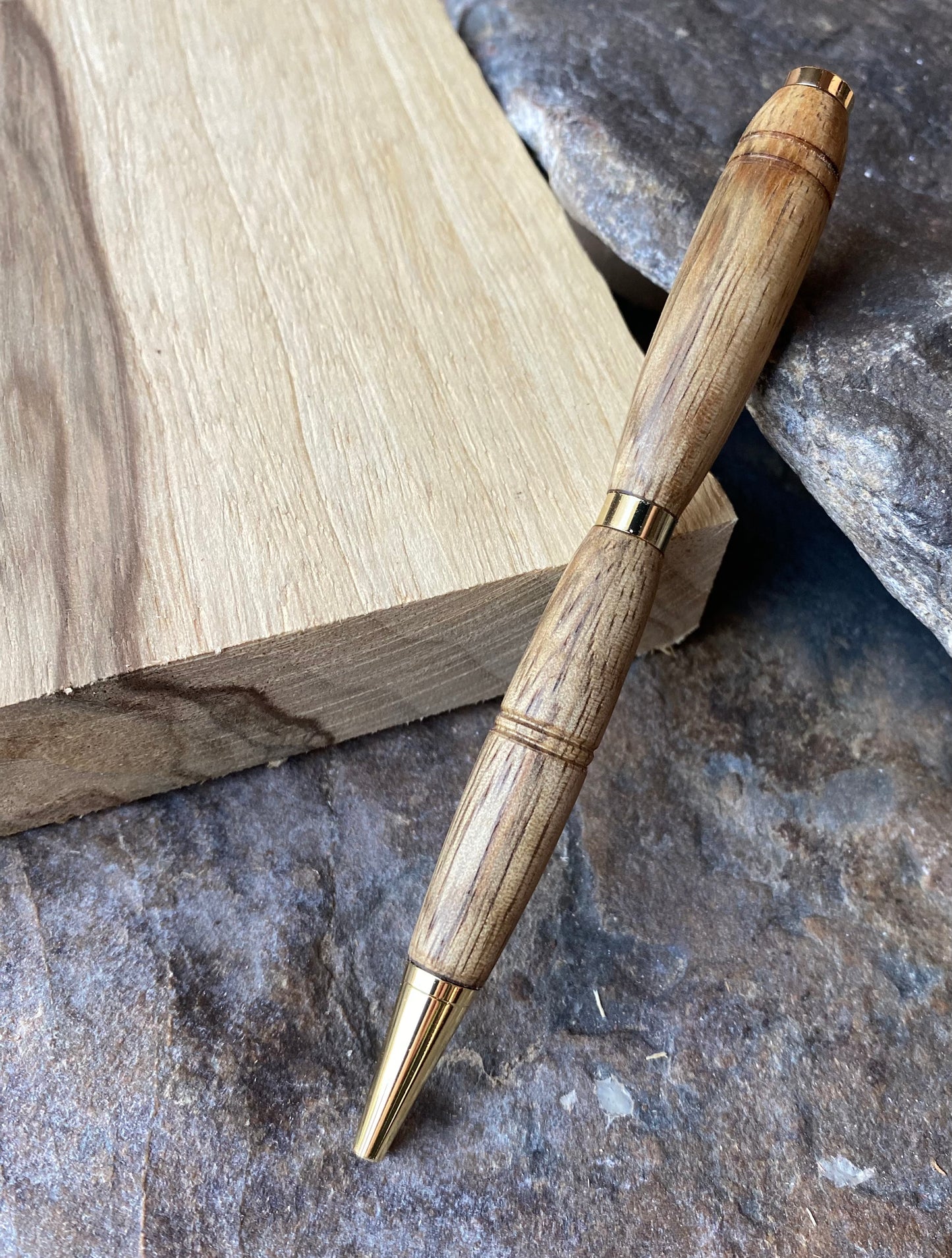 Handcrafted Black Limba Wood Pen