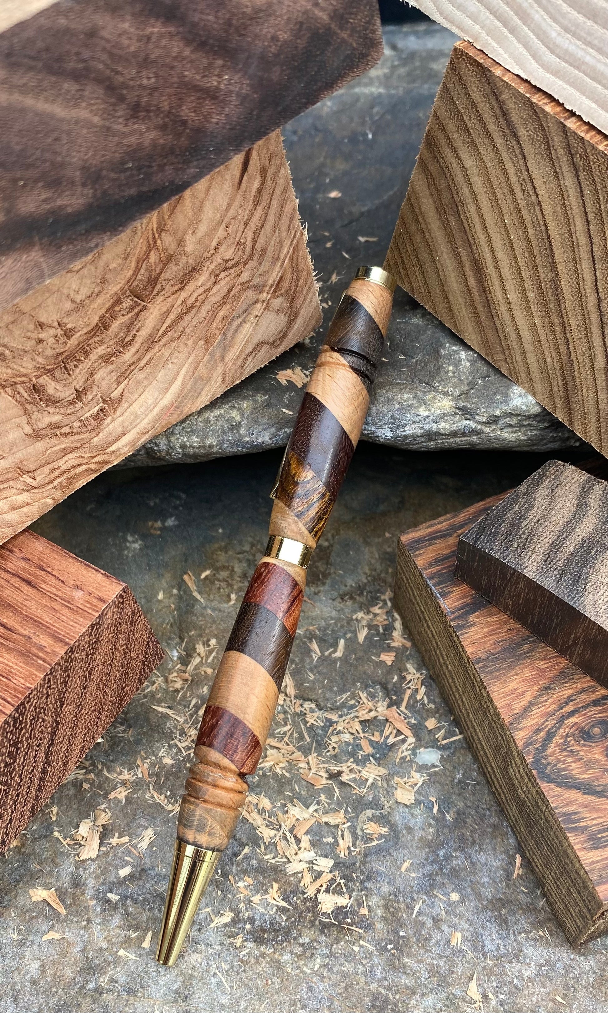 Handcrafted Black Limba Wood Pen – The Red Artisan & Company